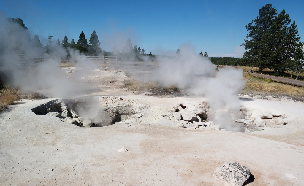 Fumarolen im Yellowstone-Nationalpark