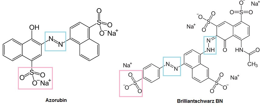 Azorubin und Brilliantschwarz_BN