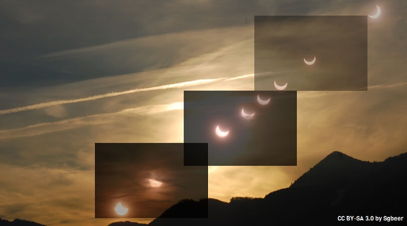 Collage Sonnenfinsternis