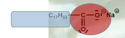 Streichholzmodell für Tenside