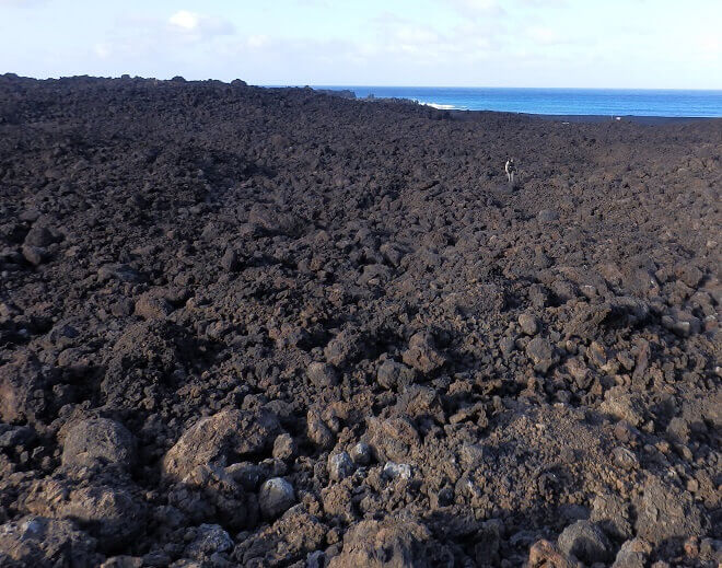 Lavafeld auf Lanzarote