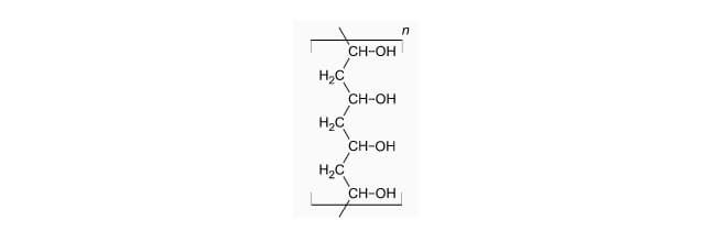 Strukturformel Polyvinylalkohol