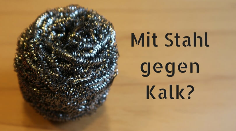 Kalkfänger aus Edelstahl-Wolle