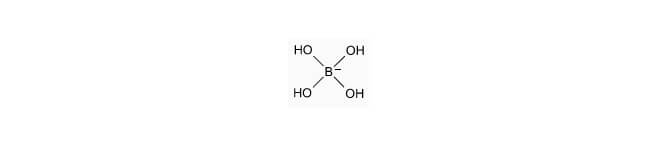 Strukturformel Tetrahydroxyborat