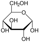 alpha-D-Glucose in 6-Ringform: Haworth-Strukturformel