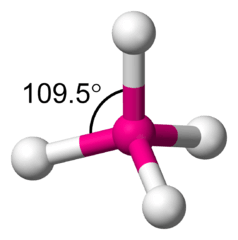 Molekülmodell: Tetraeder