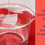 Rätsel-Experiment für Kinder: Womit funktioniert der Eiswürfel-Kran?