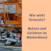 Wie Streusalz wirkt - Nutzen und Gefahren im Winterdienst