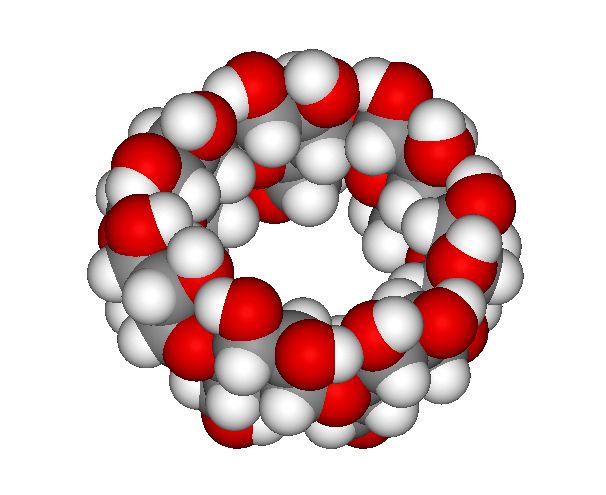 beta-Cyclodextrin als Kalottenmodell