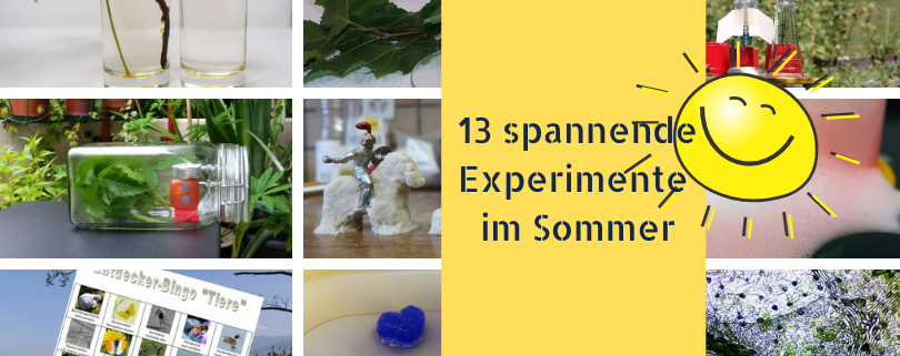 13 Experimente im Sommer